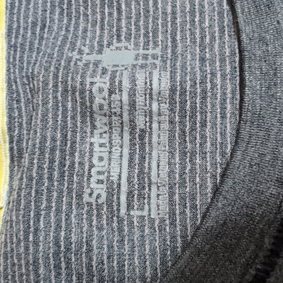 Smartwool Merino Sport Long-Sleeve Crew Size Large In Gray & Fluorescent Green - Picture 2 of 10